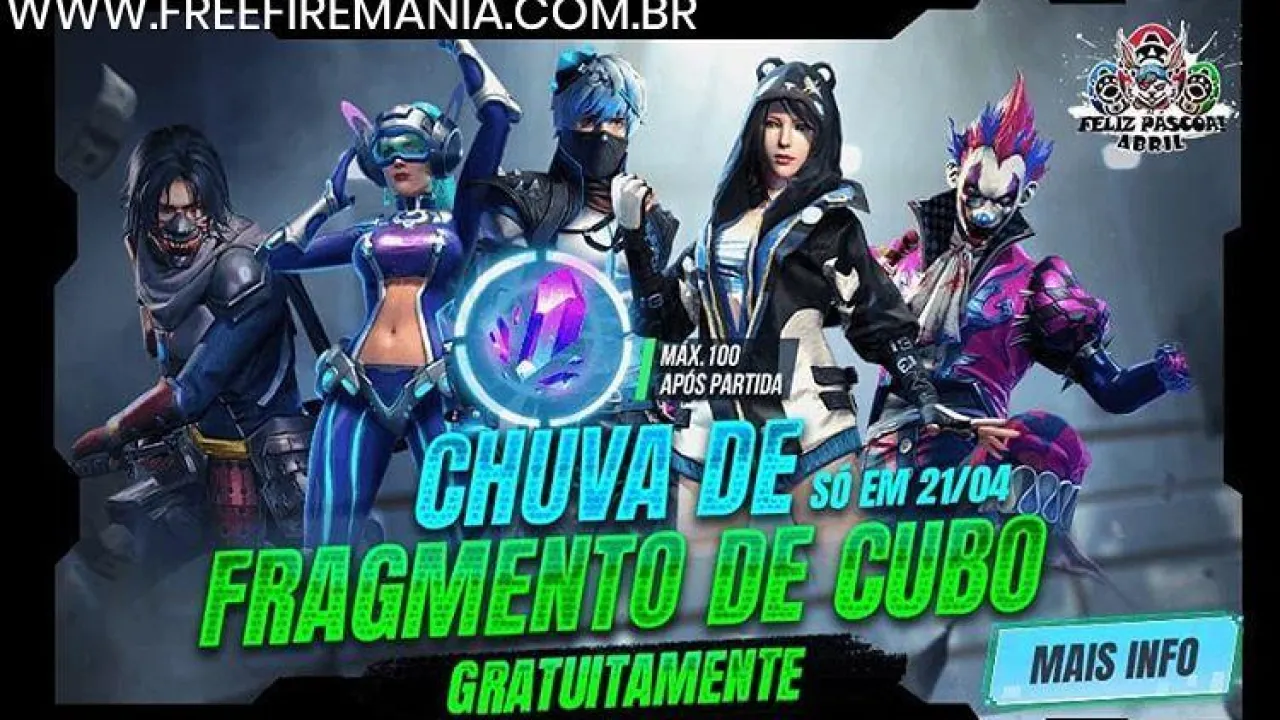 Evento de Fragmentos do Cubo Mágico no Free Fire