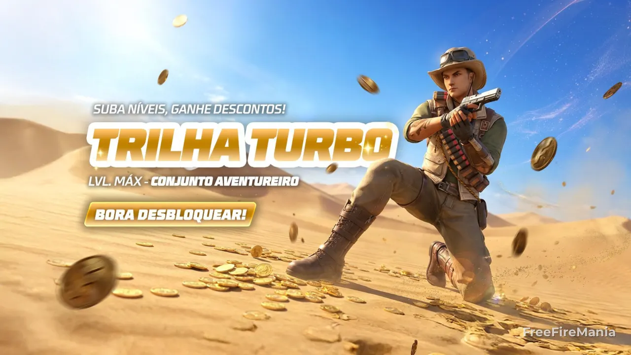 Trilha Turbo Free Fire surge no jogo após Lei Felca; veja como funciona