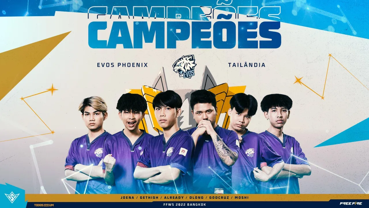 Evos Phoenix vence o Mundial de Free Fire e se consagra como bicampeã da competição