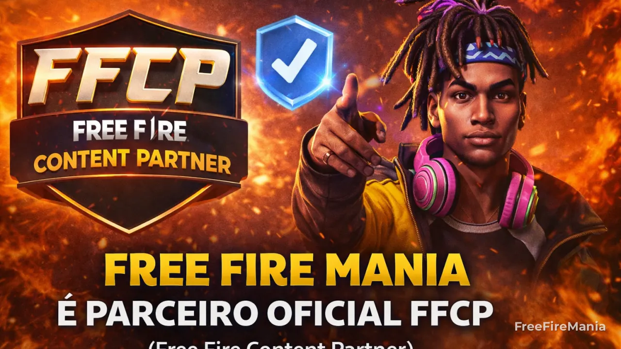 Free Fire Mania é parceiro oficial FFCP da Garena (Free Fire Content Partner)
