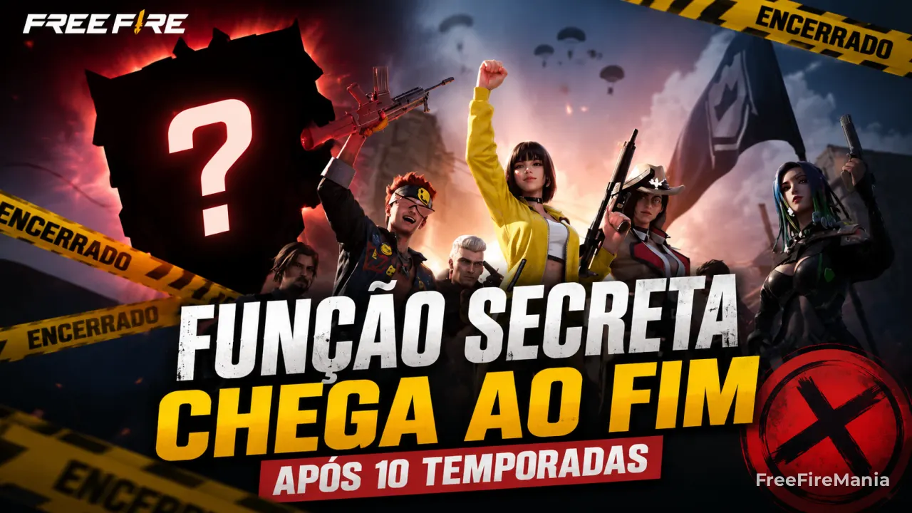 Função secreta do Free Fire chega ao fim após 10 temporadas