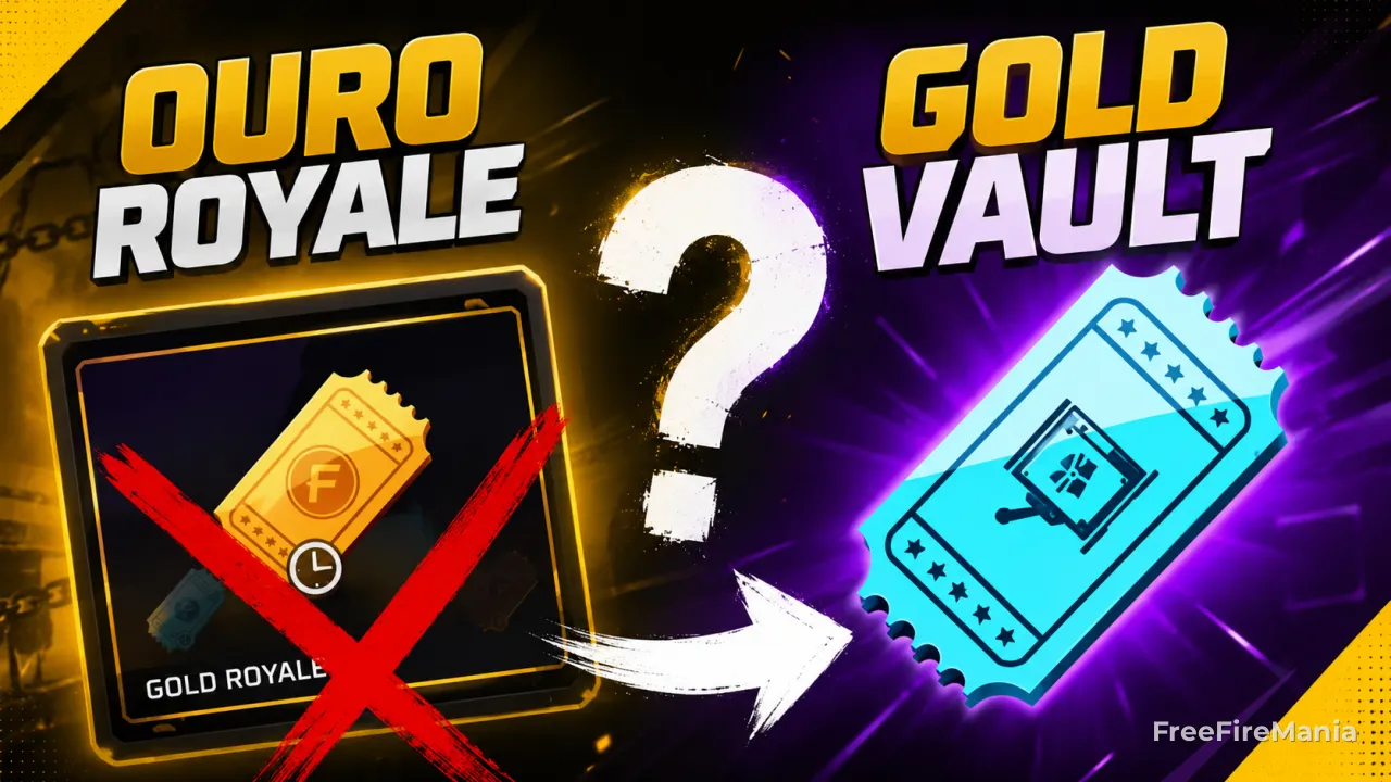 Garena descarta retorno do Ouro Royale no Free Fire