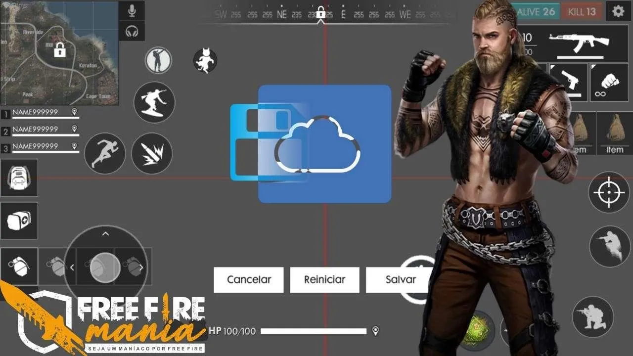 Finalmente! Nova opção de salvar o HUD no Free Fire