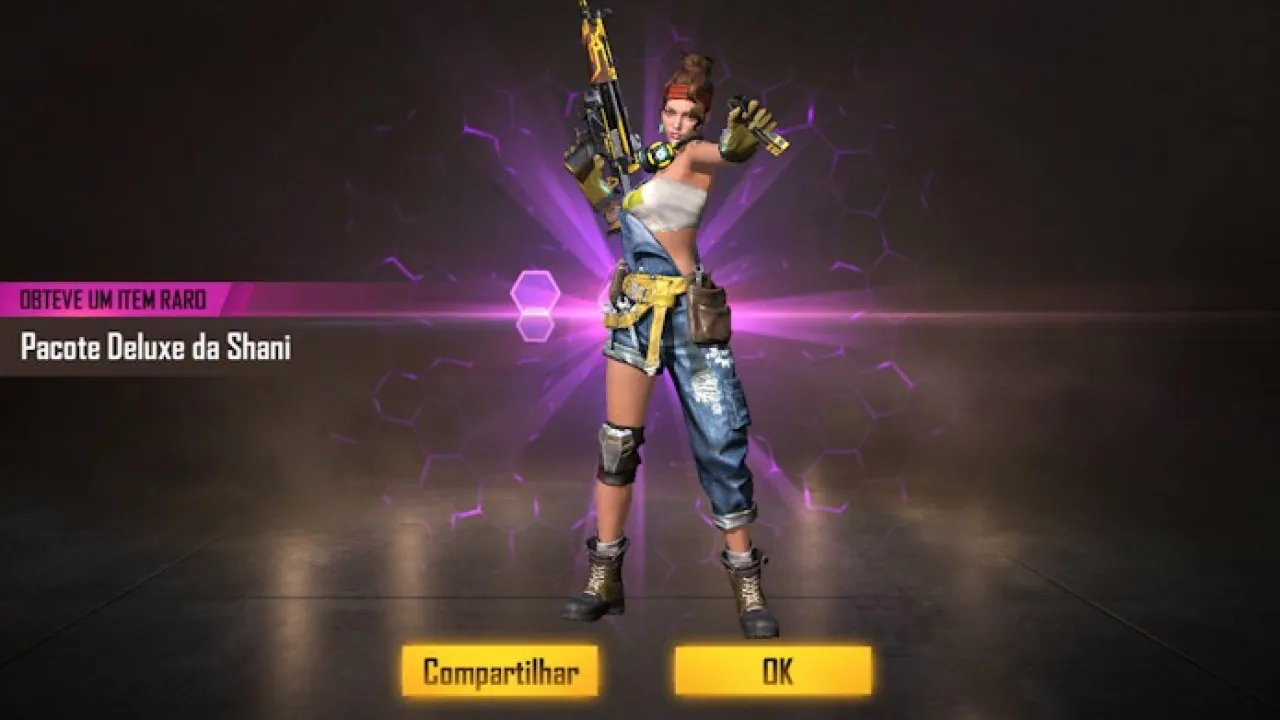 Fragmentos Infinitos no Sorte Royale da Shani no Free Fire