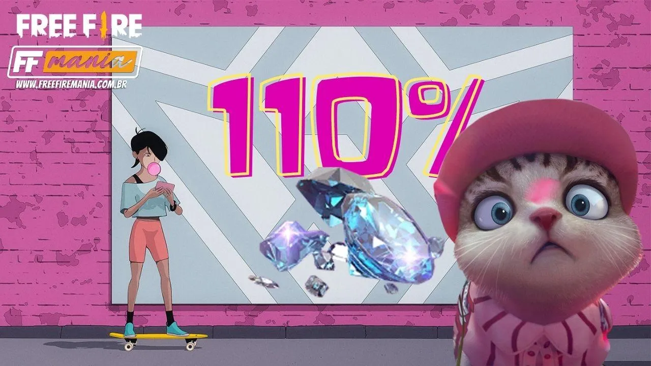 Free Fire: 110% de bônus em diamantes começa em Junho 2021, veja como conseguir