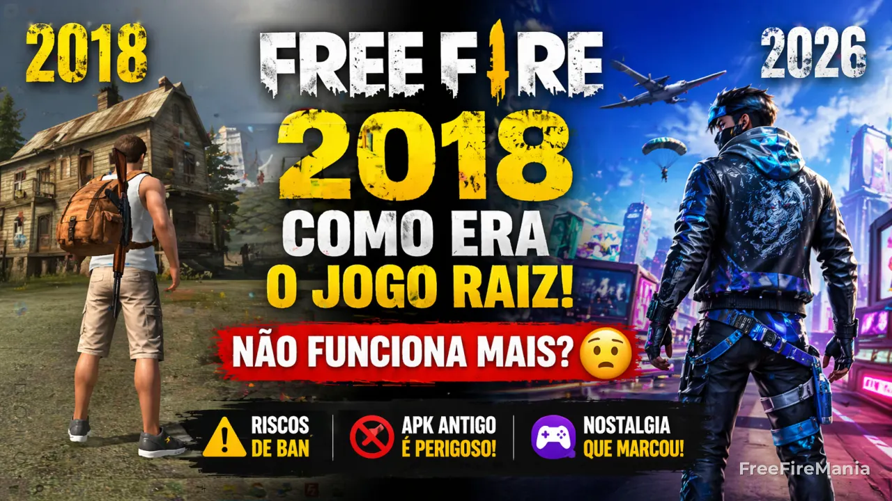 Free Fire 2018 - como era o jogo original