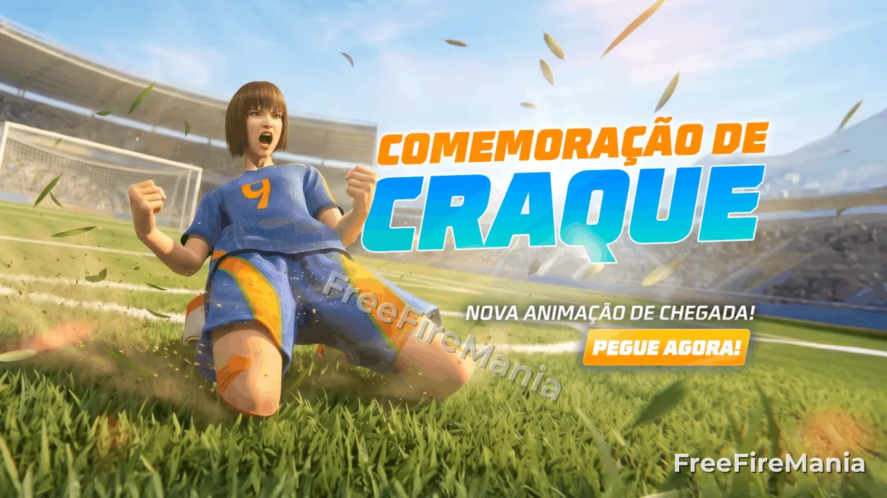 Bazar do Drop Free Fire traz Animação Comemoração de Craque: veja como funciona
