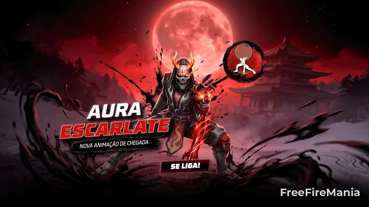 Garena inclui Aura Escarlate em nova edição do Bazar do Drop