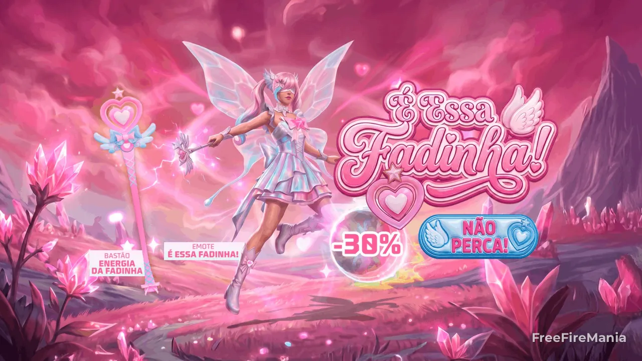Bazar do Drop Free Fire traz “É essa fadinha” com 30%