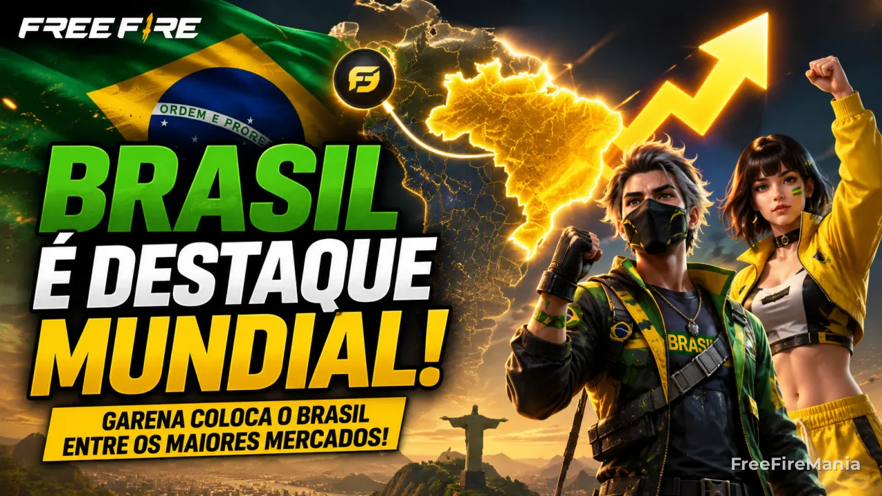 Brasil vira prioridade global da Garena com crescimento do Free Fire