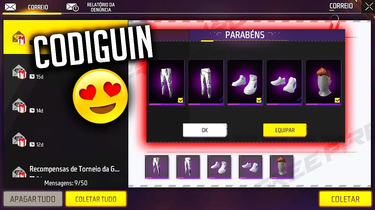 Free Fire: como conseguir a Calça Angelical grátis em 2026