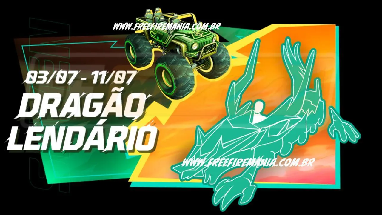 Free Fire: como conseguir Animação MVP - Dragão Lendário no Escolha Royale