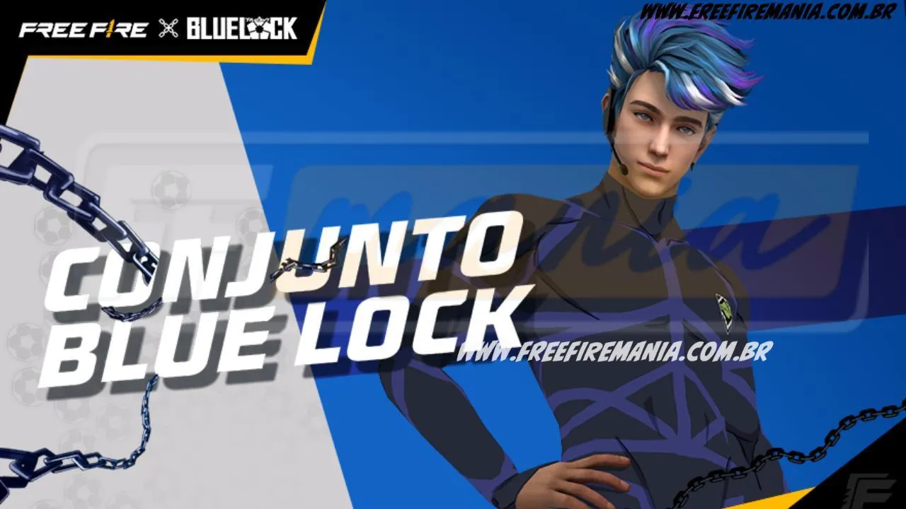Free Fire: como conseguir Conjunto - BLUE LOCK no Escolha Royale