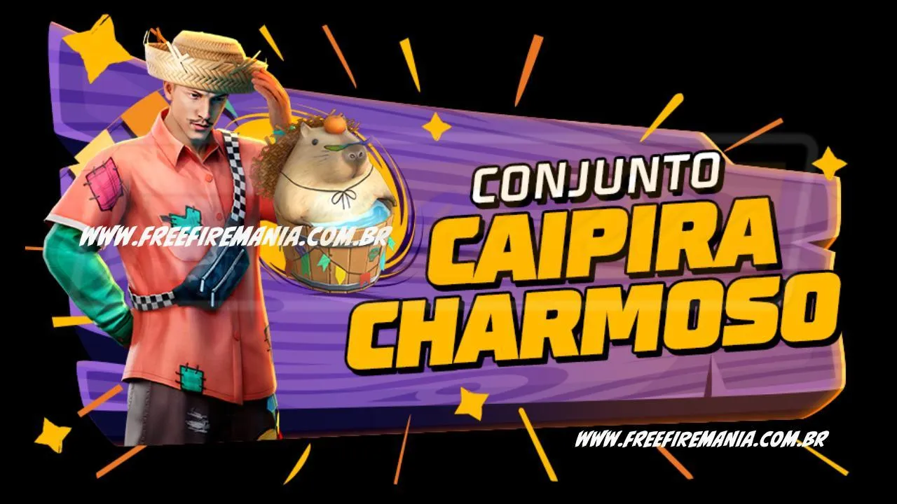 Free Fire: como conseguir Conjunto Caipira Charmoso no novo Token Royale
