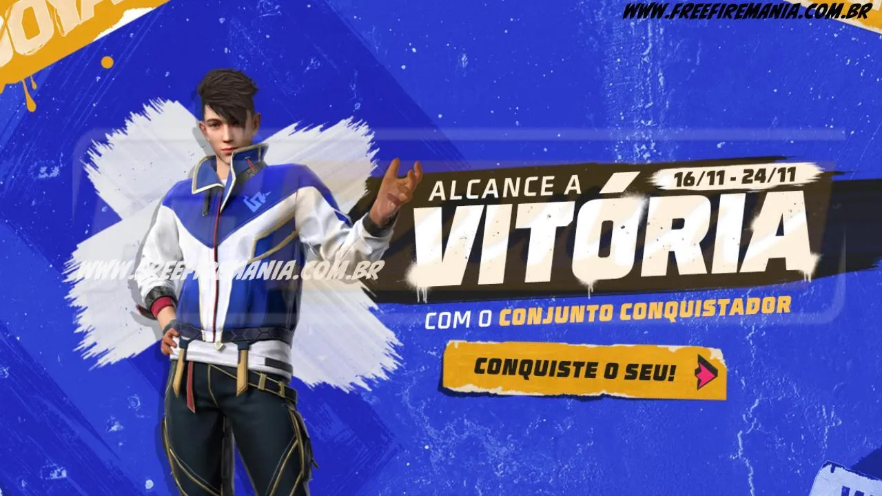 Free Fire: como conseguir Conjunto - Conquistador no Escolha Royale