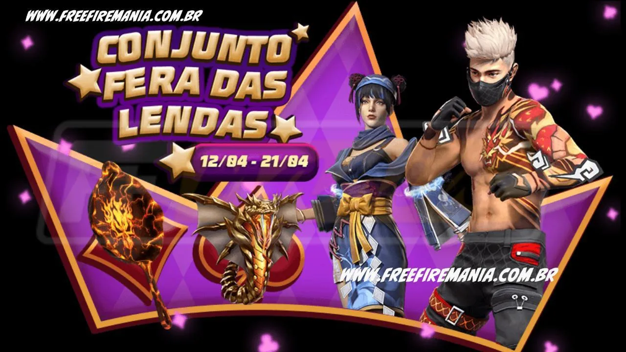 Free Fire: como conseguir Conjunto Fera Das Lendas no novo Token Royale