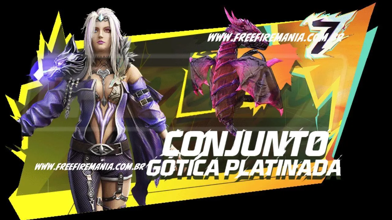 Free Fire: como conseguir Conjunto - Gótica Platinada no Escolha Royale