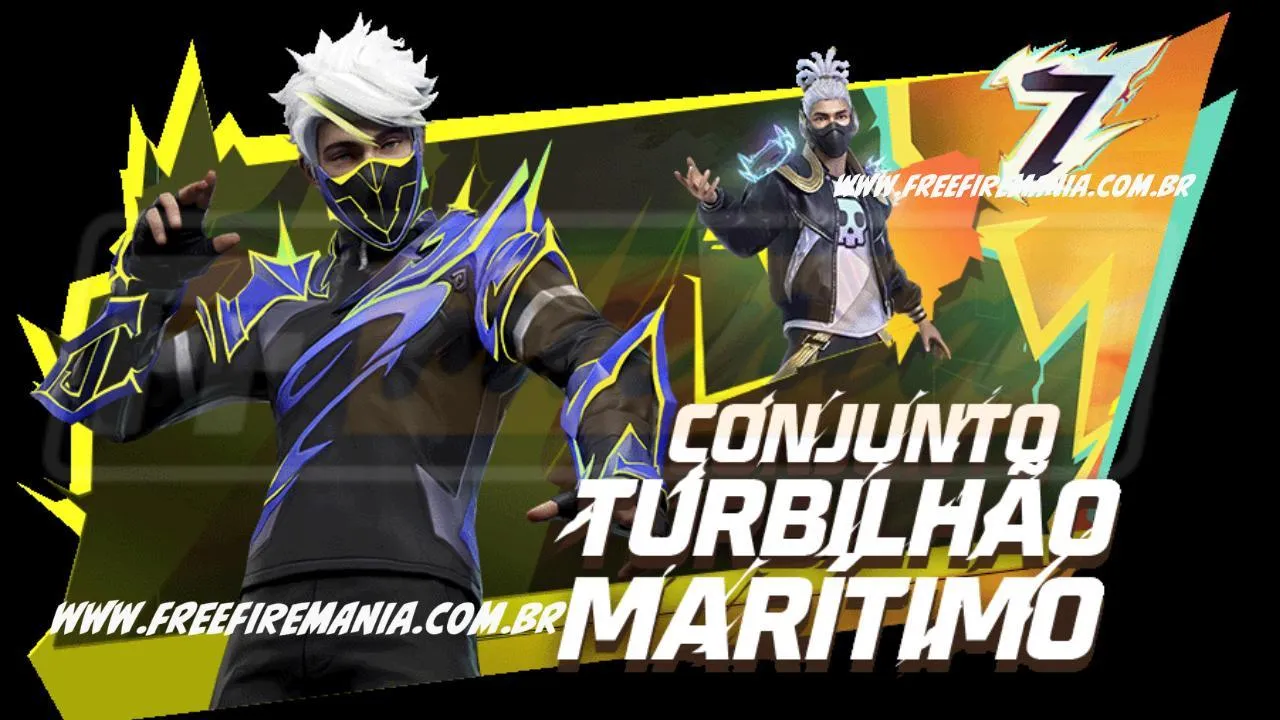 Free Fire: como conseguir Conjunto - Turbilhão Marítimo no novo Token Royale