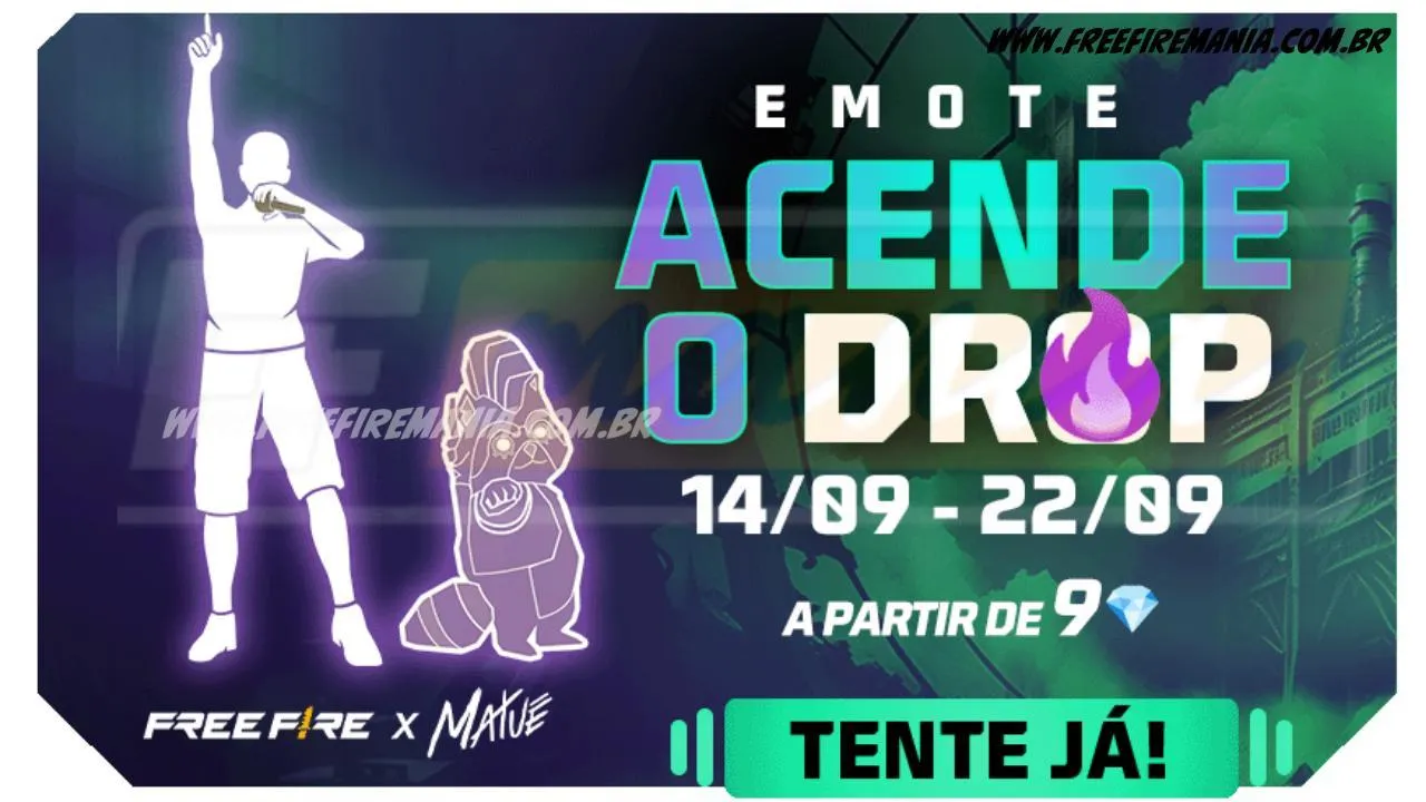 Free Fire: como conseguir Emote - Acende o Drop no novo Token Royale