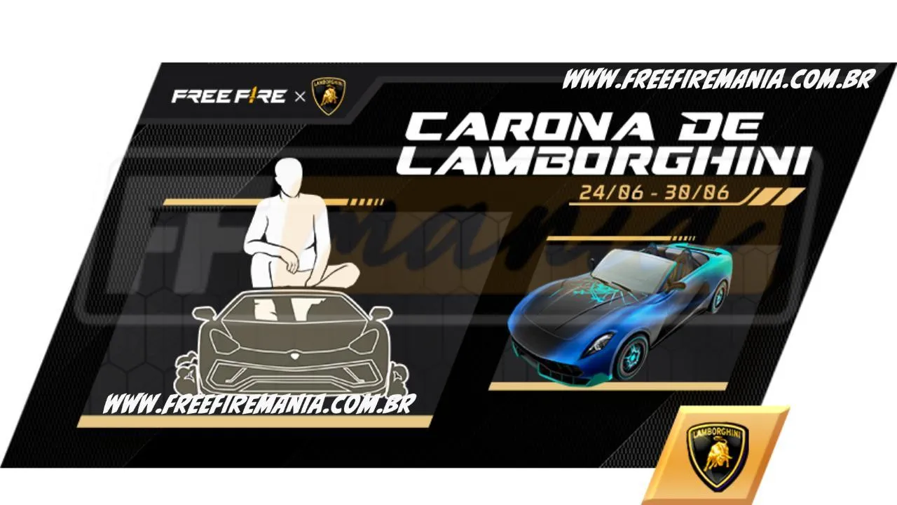 Free Fire: como conseguir Emote - Carona de Lamborghini no Escolha Royale