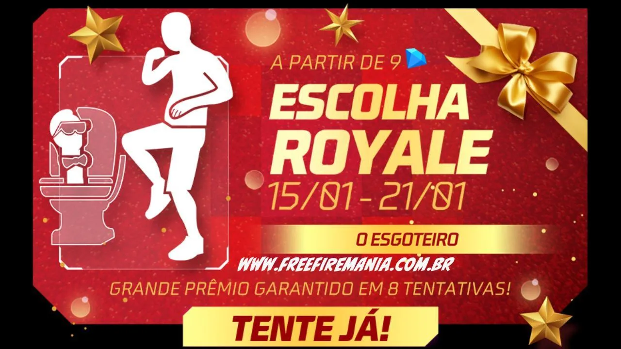 Free Fire: como conseguir Emote O Esgoteiro no Escolha Royale