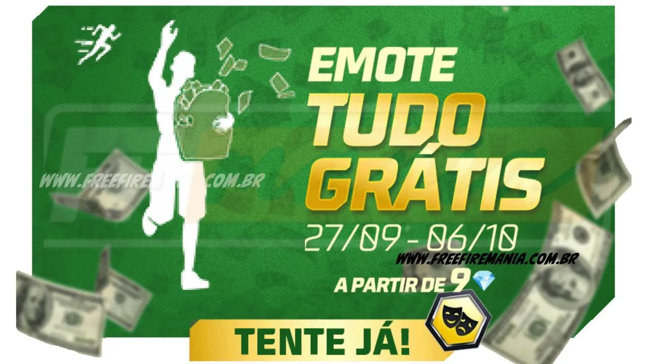 Free Fire: como conseguir Emote - Tudo Grátis no Escolha Royale