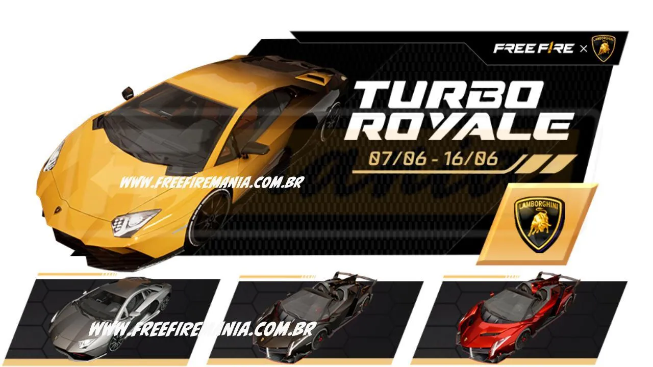 Free Fire: como conseguir Lamborghini Prata no novo Token Royale