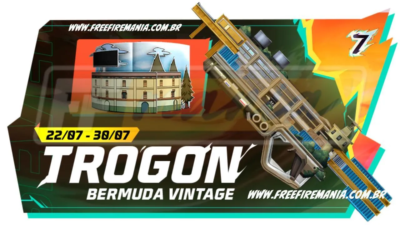 Free Fire: como conseguir Trogon - Bermuda Vintagem no Escolha Royale