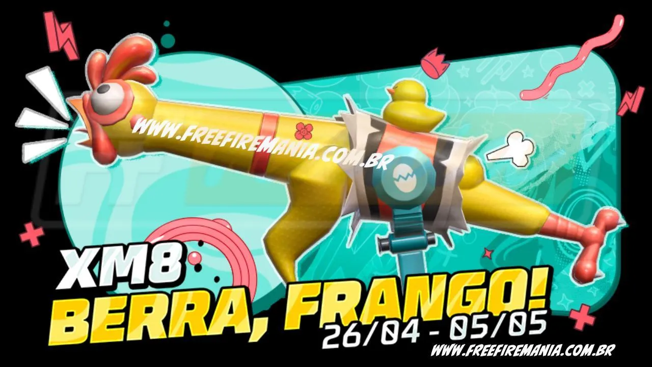 Free Fire: como conseguir XM8 - Berra Frango no novo Token Royale