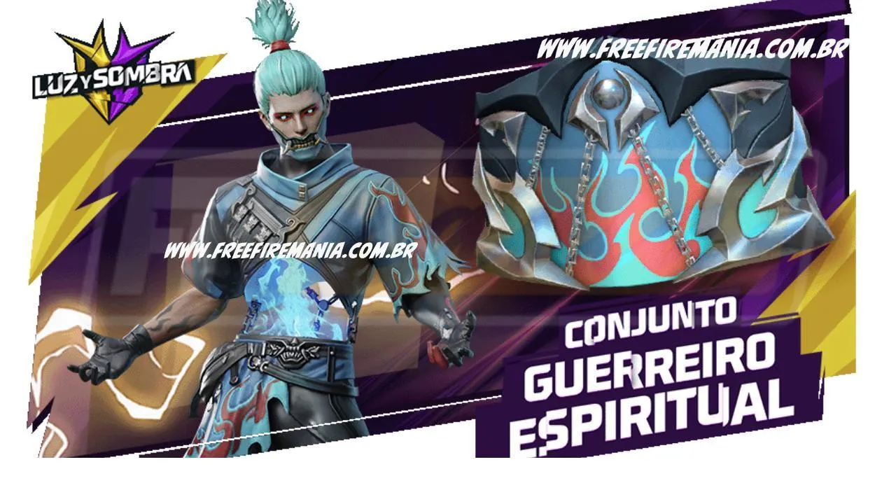 Free Fire: Conjunto Guerreiro Espiritual  no Torre de Tokens. Saiba tudo!
