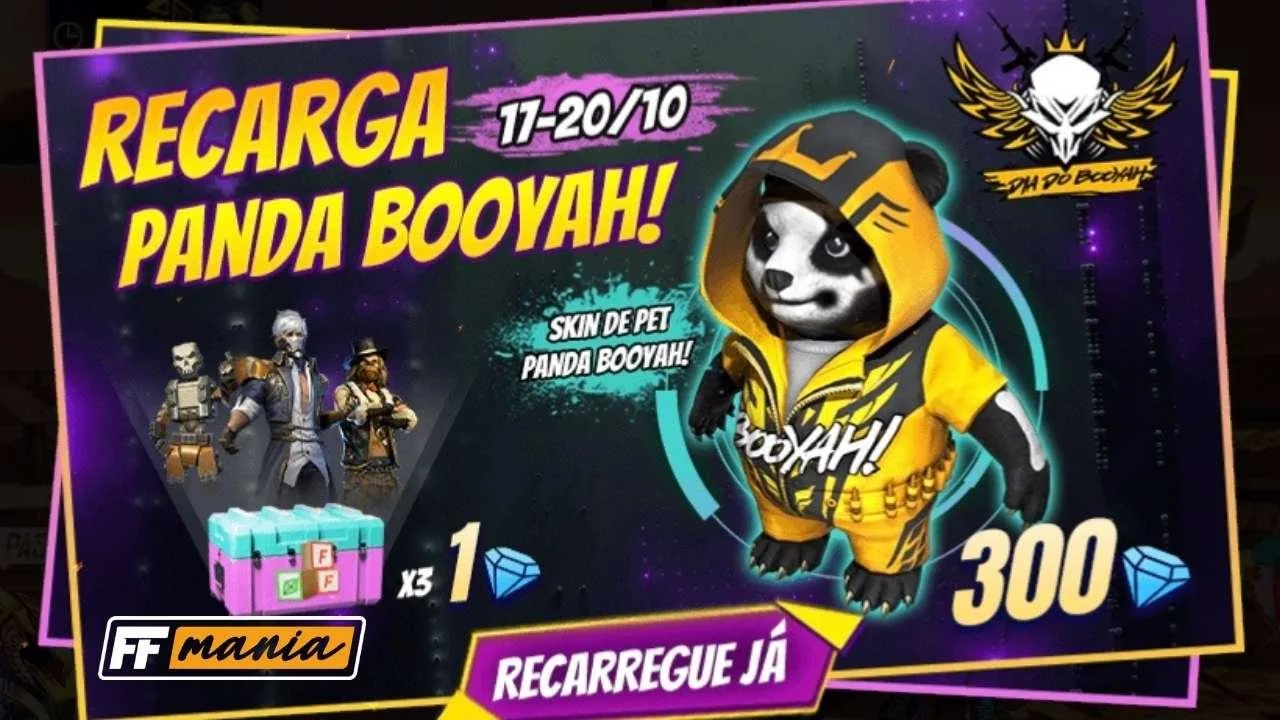 Free Fire: disponível a nova Recarga do Panda Booyah!