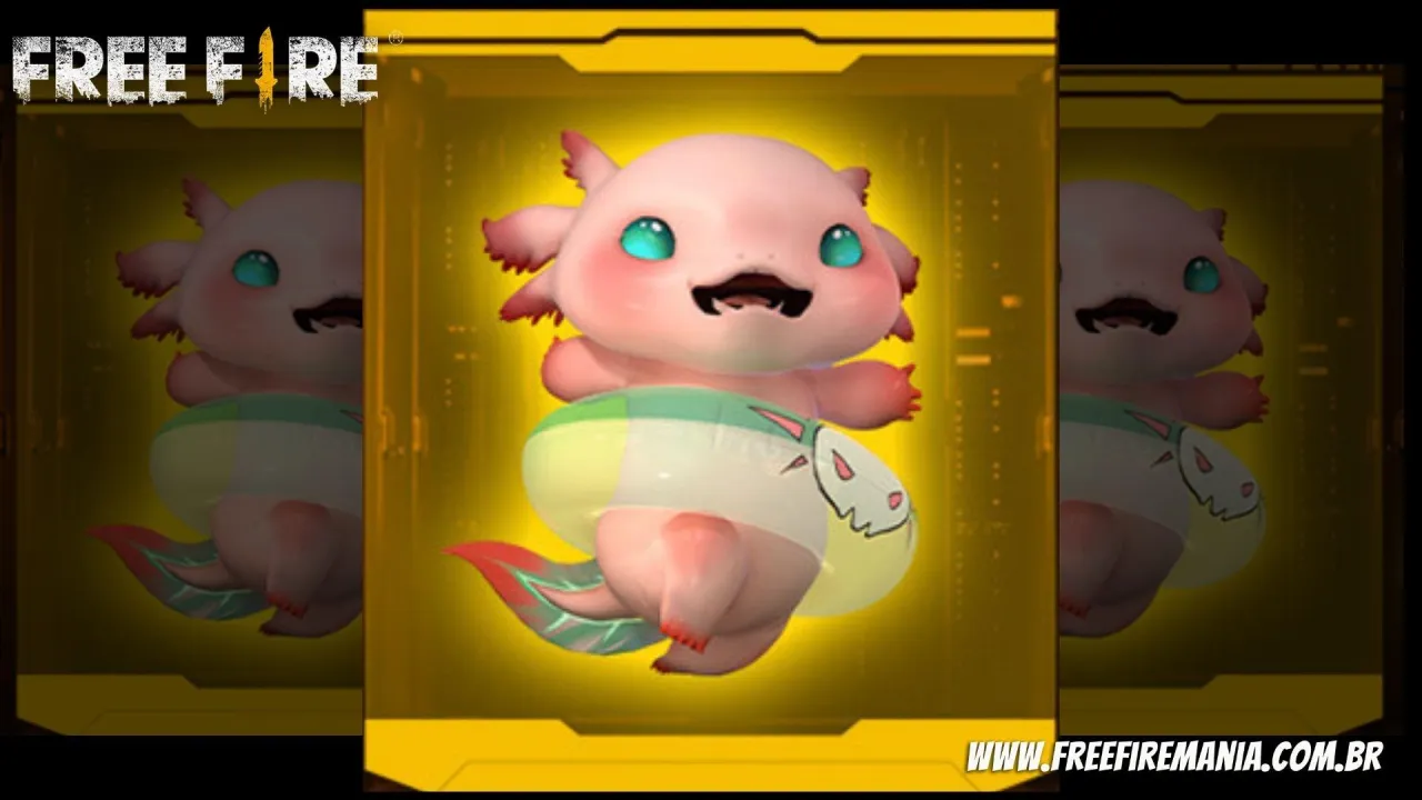 Free Fire divulga imagens do novo Pet Salamandra; confira habilidade