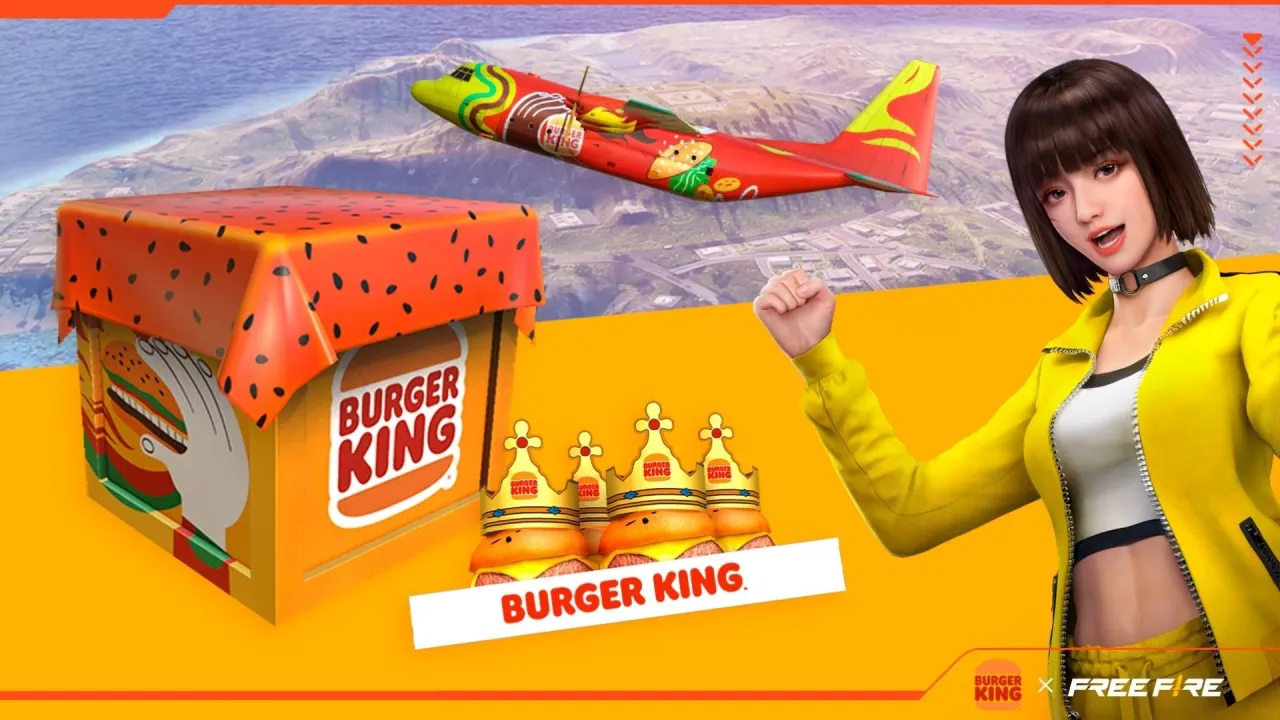 Free Fire e Burger King fazem parceria com combo e loja temática