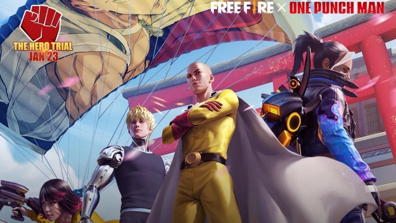 Free Fire y One Punch-Man: consulta las fechas, eventos, artículos y máscaras disponibles