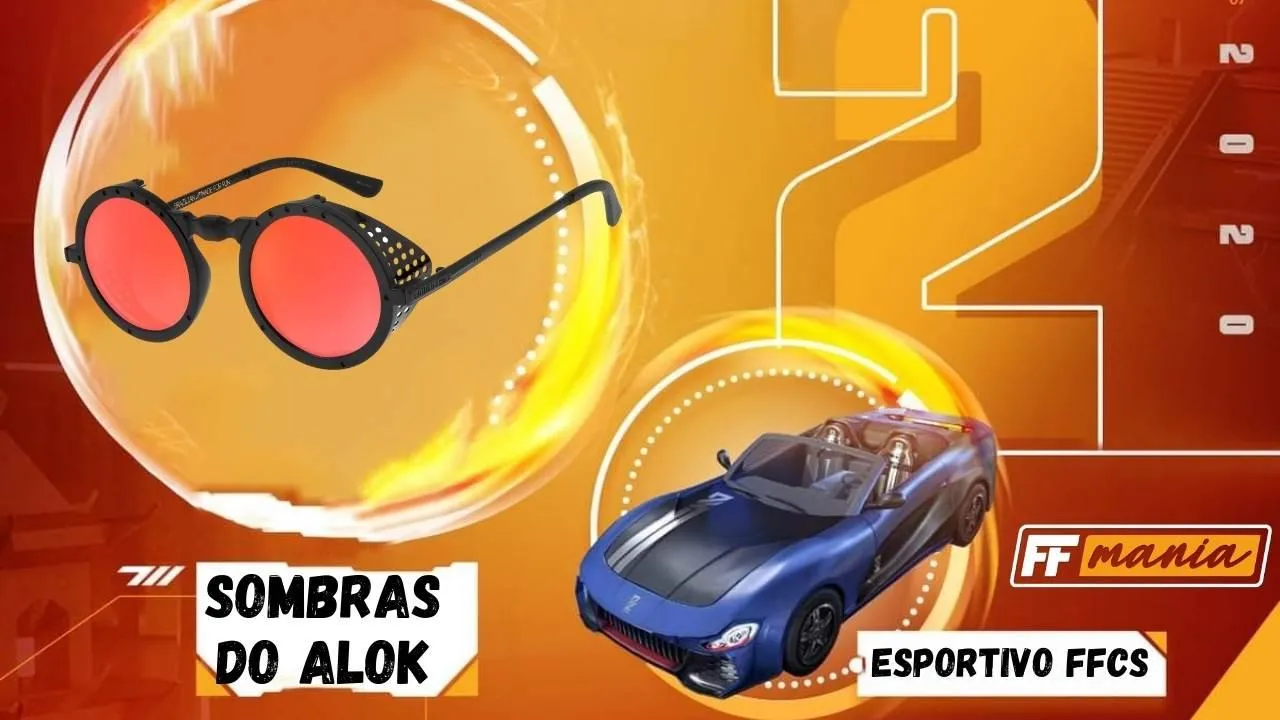 Free Fire: Evento de Recarga traz óculos Sombras do Alok e Esportivo FFCS
