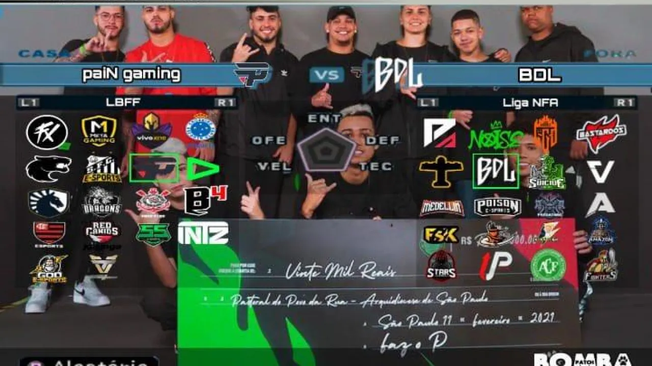 Free Fire (FF): Bomba Patch cria versão com times do Battle Royale, jogadores LBFF e NFA