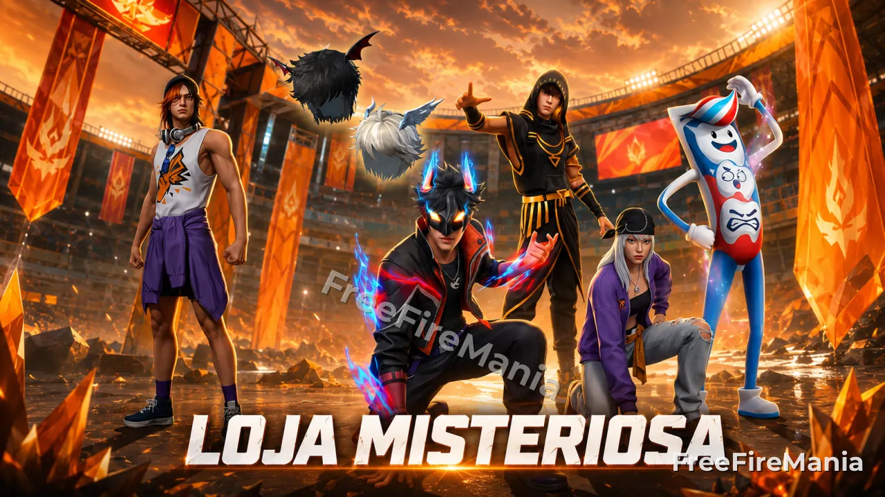 Conjunto Refrescância Total chega à Loja Misteriosa Free Fire; veja como aproveitar os descontos
