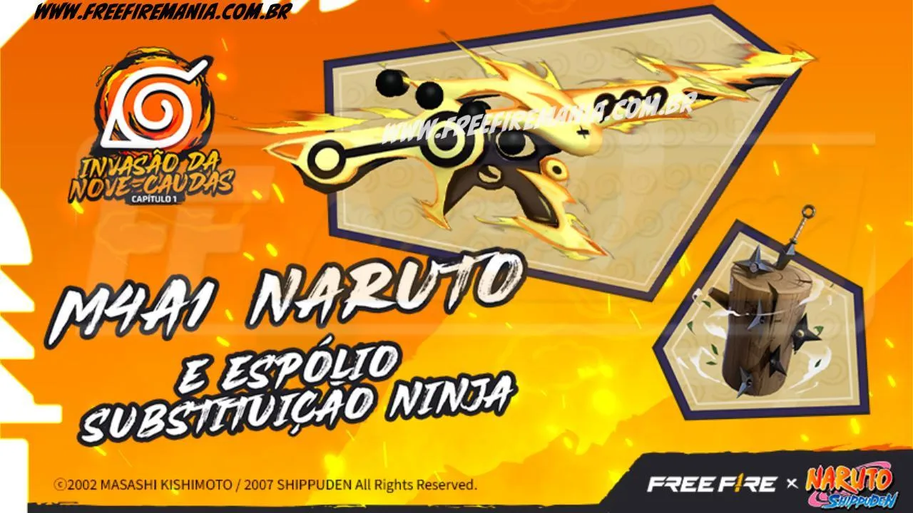 Free Fire: M4A1 - Naruto no Torre de Tokens. Saiba tudo!
