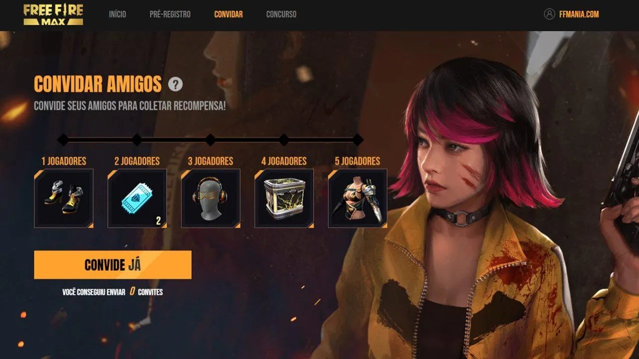 Free Fire Max: faça o pré-registro e ganhe recompensas ao convidar amigos, saiba como