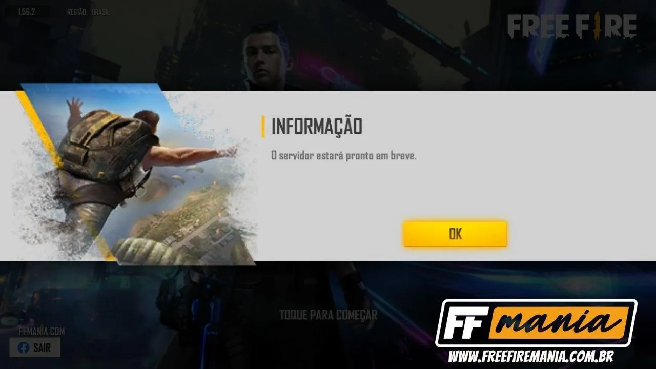 Free Fire “O Servidor estará pronto em breve” 2023: Tudo que você precisa saber