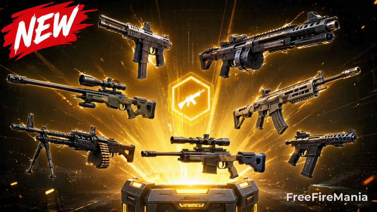 Free Fire OB55: 7 armas aparecen en los archivos del juego