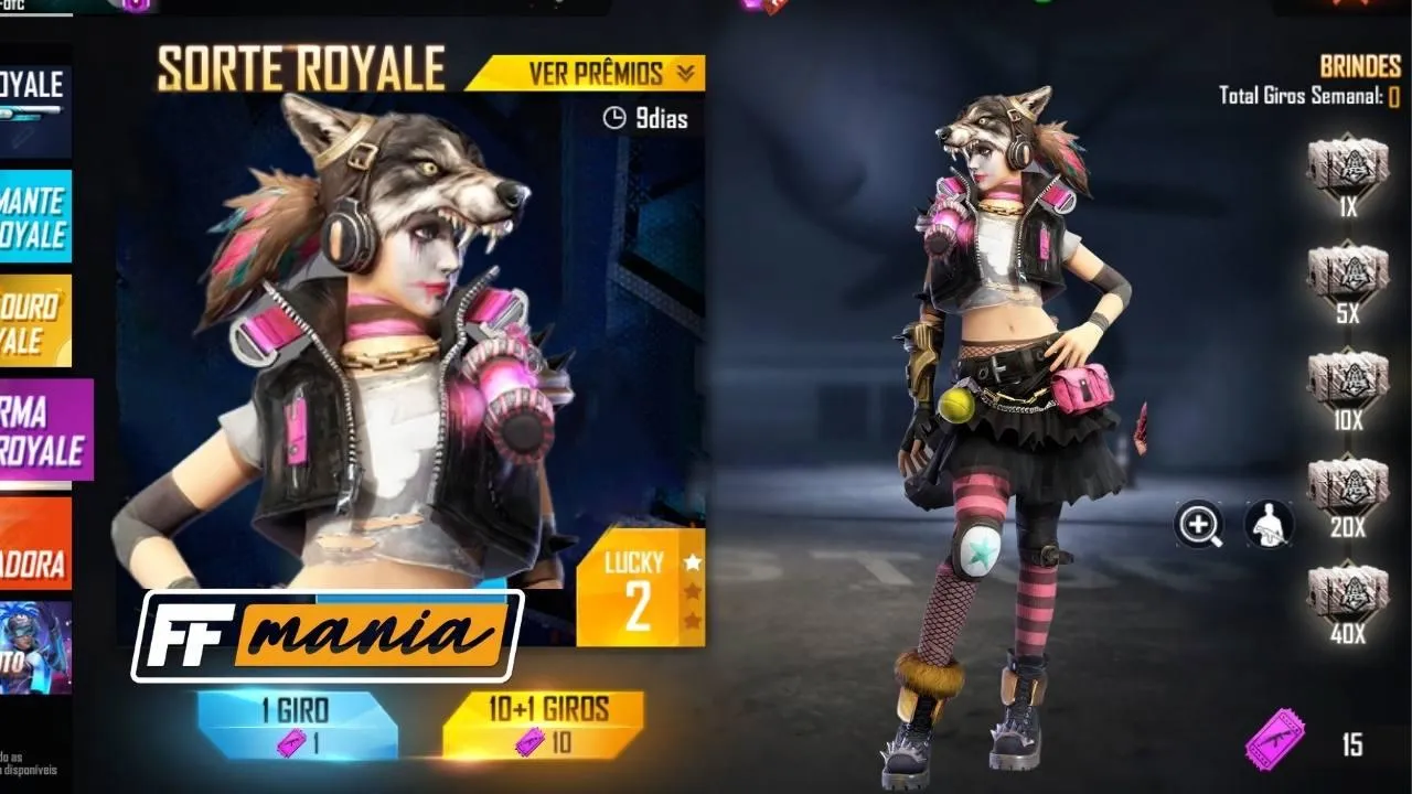 Free Fire: Pacote Lupina chega no Escolha Royale sexta-feira, veja como conseguir