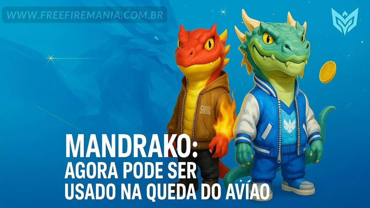Free Fire: Pet Mandrako terá habilidade ativada durante o paraquedismo