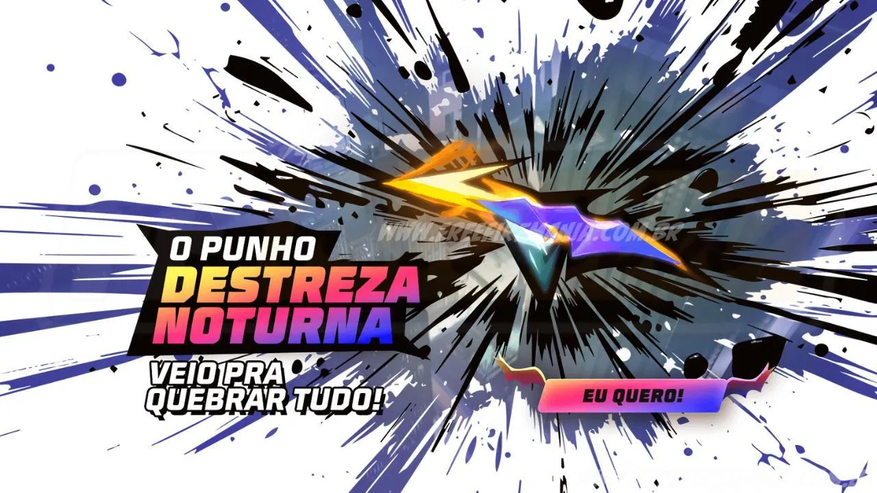 Free Fire: Punho - Destreza Noturna no Torre de Tokens. Saiba tudo!