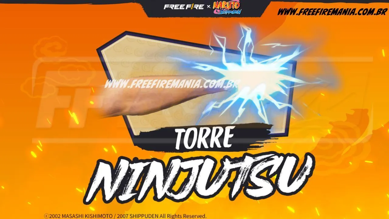 Free Fire: Punho - Raio do Ninjutsu no Torre de Tokens. Saiba tudo!