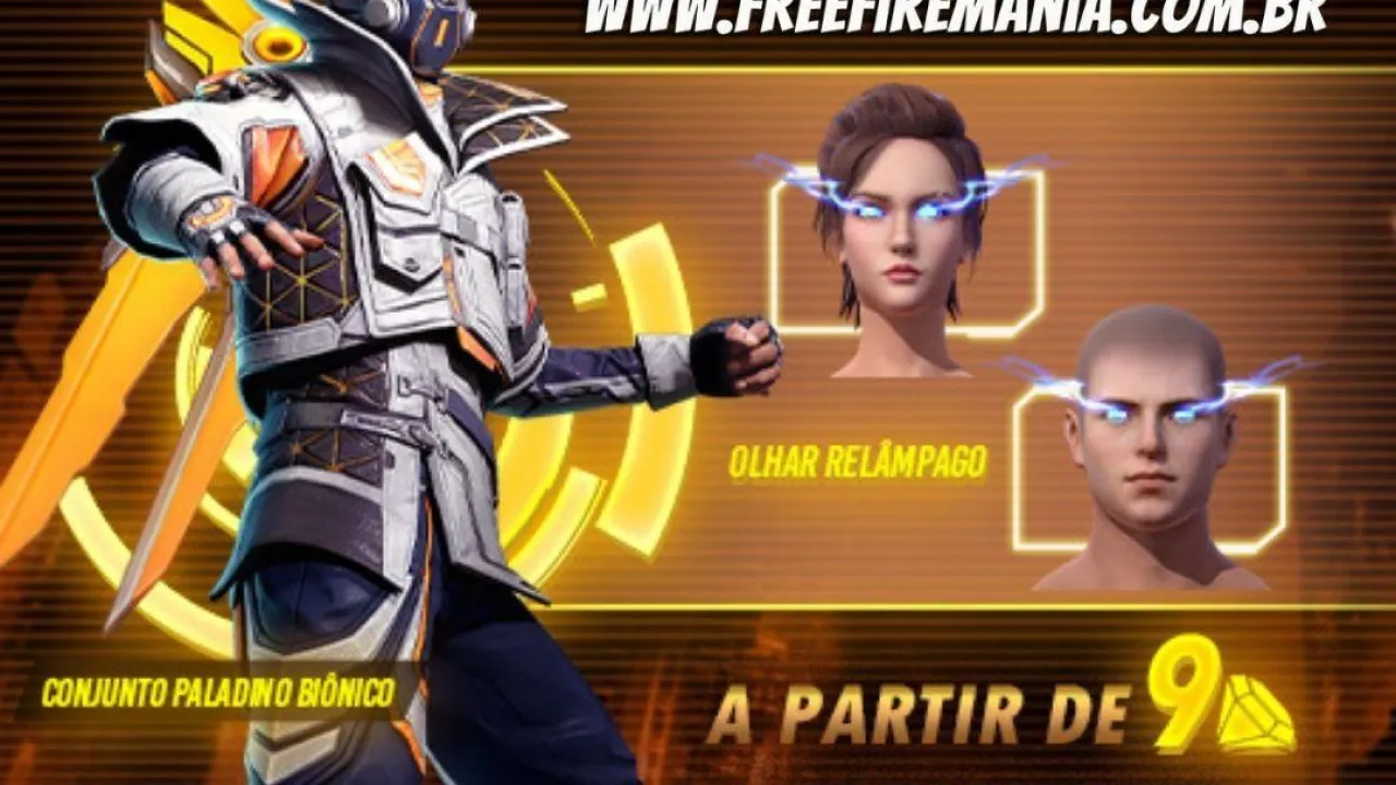 Free Fire recebe Conjunto Paladino Biônico no Torre de Tokens, confira os detalhes