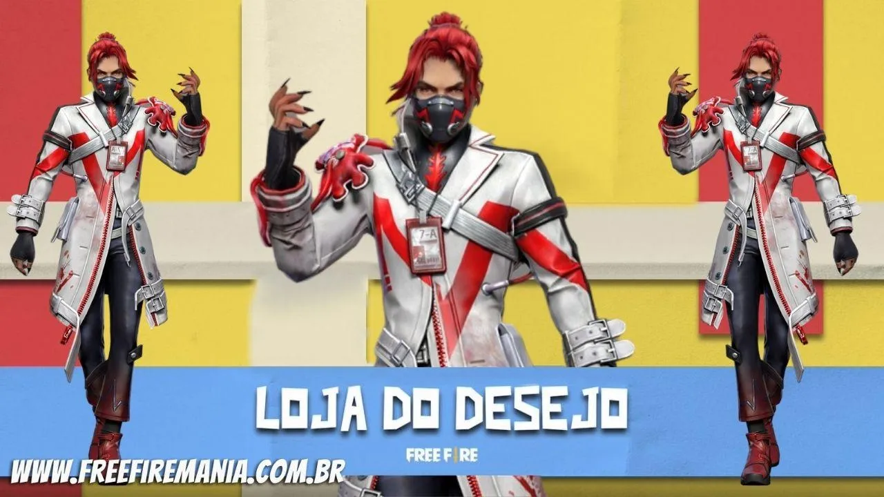Free Fire recebe Loja do Desejo com a inédita skin Dr. Sangrento, tudo que você precisa saber