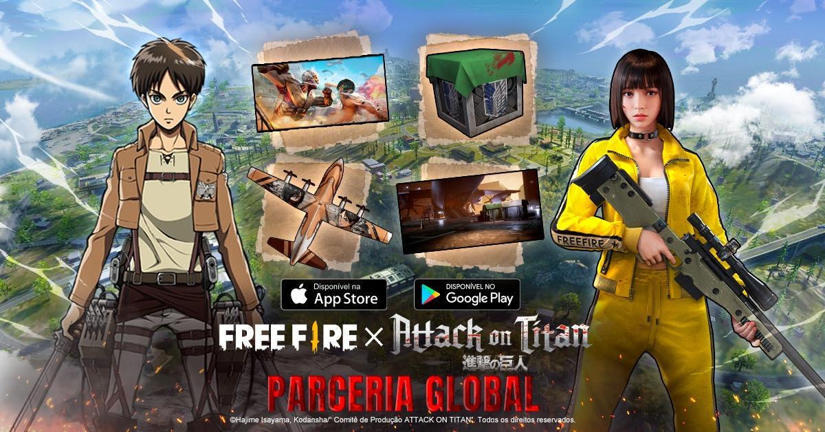Free Fire reúne a los jugadores para luchar por la supervivencia, Attack on Titan comienza su invasión