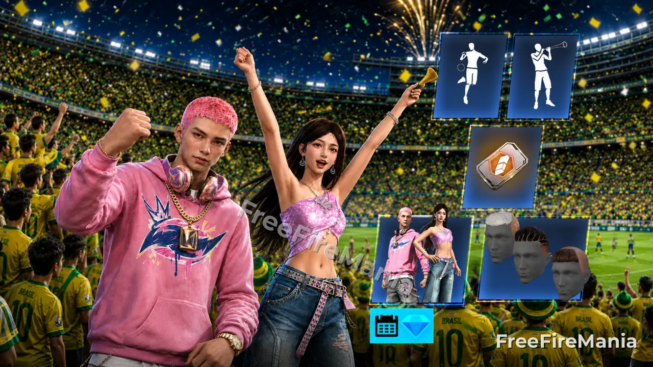 Supermercado Turbo Free Fire traz Conjunto Torcedor de Futebol e sistema de cupons colaborativos