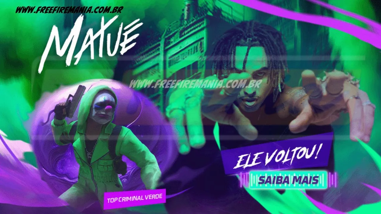 Free Fire: Top Criminal Verde no Torre de Tokens. Saiba tudo!